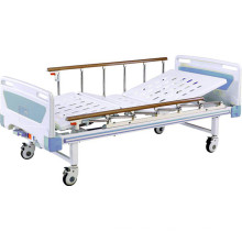 Hospital móvil de dos funciones Full-Fowler Bed con cabeceras de ABS